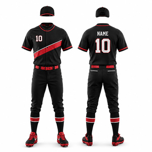 Uniformes de Béisbol y Sóftbol Sublimados Personalizados, Unisex, Tallas Grandes, Cortos, Duraderos, Transpirables, Antibacterianos y de Secado Rápido - Product Image 2