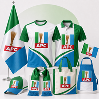 Productos Personalizados para la Campaña Electoral del Partido del Poder Popular (APC) en Nigeria: Camisetas, Polos, Gorras, Bufandas, Banderas, Bolsas de Mano, Delantales, Fabricante Mayorista