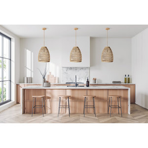 โคมไฟระย้า LED ธรรมชาติ1 ", โคมไฟระย้า LED ธรรมชาติสไตล์บ้านไร่สไตล์โบโฮหวายธรรมชาติ1ดวงไม่เหมือนใคร - Product Image 4