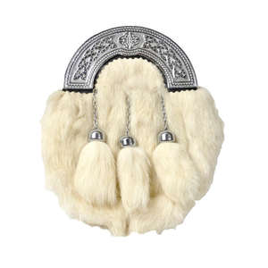 Nouvelle Arrivée 2026 : Sporran en Fourrure de Lapin Personnalisé, Fabriqué Professionnellement avec Logo et Design en Tissu à Coller sur le Devant - Product Image 4