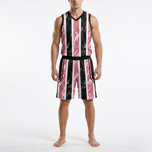 Combinaison de basket-ball sublimée personnalisée pour adultes, absorbant la transpiration, respirante, à séchage rapide, pour l'entraînement et la compétition - Product Image 1