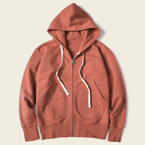 Sweat à capuche zippé surdimensionné pour homme, style streetwear, commande en gros pour marques de vêtements, acheteurs américains - Product Image 3