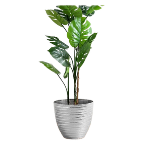 Jardinière décorative argentée pour jardin domestique, pot de fleurs de haute qualité pour centre commercial - Product Image 3