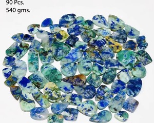 Lote de Cabujones de Azurita y Malaquita, Gemas Naturales Azul Verdoso Pulidas, Semipreciosas, para Joyería al por Mayor - Product Image 1
