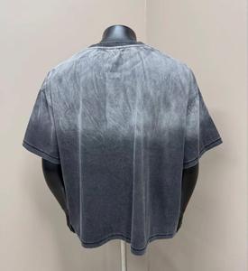 เสื้อยืดคอกลมทรงปกติผ้าฝ้ายออร์แกนิคเทอร์รี่ 240 GSM สำหรับผู้ชาย ล้างสีซีดแบบวินเทจ พิมพ์ลาย DTG ด้านหน้า สไตล์สตรีทแวร์รักษ์โลก - Product Image 4