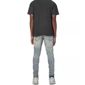 Pantalones Vaqueros Ajustados de Moda para Hombre ONIKS IMPEX, Pantalones Vaqueros Elásticos Vintage con Estilo Urbano para Hombre - Product Image 6