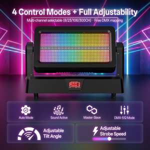 U`King 180W Srtobe Moving Head Pixel Wall Wash Light DMX Control LED Flash Matrix Light pour DJ <span class=keywords><strong>Disco</strong></span> Nightclub Wedding Party Show - Product Image 5