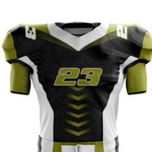 Uniforme de football américain personnalisé pour hommes, col en V, manches courtes, sublimé, 100% polyester, respirant, ajusté, pour équipe - Product Image 3