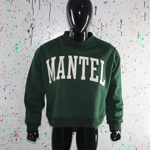 Sudadera Verde de Cuello Redondo MANTEL, Corte Regular, 100% Algodón Felpa, Unisex, Informal, con Estampado de Letras en la Parte Delantera, CLUSH SPORTS - Product Image 5