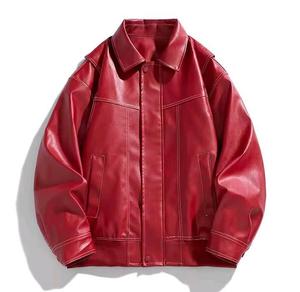 Men's <b>Leather</b> <b>Jacket</b> New Fashion <b>Crocodile</b> <b>Leather</b> Embossed Vintage Style Autumn Canvas <b>Jacket</b> - Product Image 1