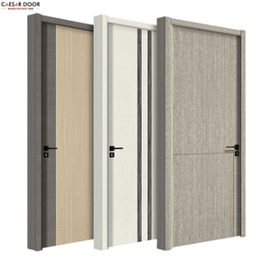 Puerta de Entrada Moderna de Madera WPC Resistente al Agua, Acabado con Película de PVC Polimérico, para Dormitorio, Comedor, Apartamento, Hogar - Product Image 1