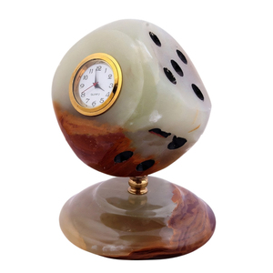 Premium Quality Marble Onyx <b>Clock</b> Elegant Handmade Stone <b>Clock</b> Unique Onyx And Marble <b>Clock</b> In Different Shape - Product Image 5