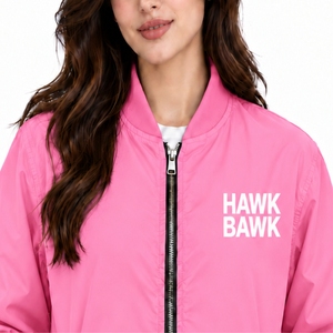 <b>Women's</b> <b>Bomber</b> <b>Jacket</b> Premium <b>Lightweight</b> Stylish Comfortable Zipper Front Logo Print Windproof <b>Lightweight</b> Autumn Wear - Product Image 4