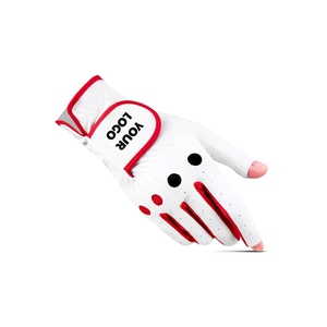 Gants de golf personnalisés à doigts ouverts en cuir Cabretta extensible, respirants, perforés, avec fermeture Velcro flexible VN - Product Image 3