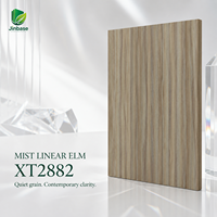 Panneau MDF mélaminé Jinbase Sage Mist Walnut 18 mm E0 1220x2440 mm pour mobilier d'hôtel et de bureau
