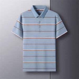 Polo uni pour homme en mélange de coton léger et respirant, à manches courtes et col, haut tendance pour le quotidien - Product Image 2