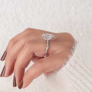 Moissanite 3CT Marquise Cut Diamond Classic Style Solitaire <b>Ring</b> Original 925 Silver Wedding Party Jewelry for Best Friend - Product Image 4