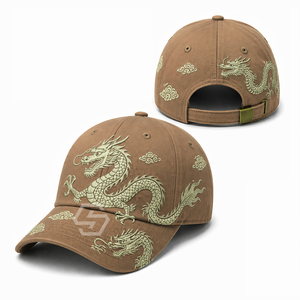 Casquette de baseball personnalisée brodée en gros, casquette en coton réglable à 6 panneaux, casquette unisexe tendance avec boucle métallique - Product Image 3