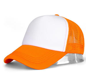 WARPRO INDUSTRY Brown Mesh Trucker <b>Hat</b> Adjustable Unisex Casual Spring <b>Summer</b> 6-Panel Cap Polyester/Cotton Pearl Outdoor - Product Image 2
