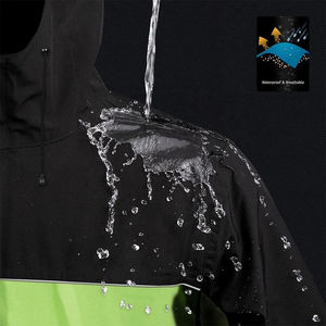 Combinaison de pluie de sécurité imperméable de qualité professionnelle avec bandes réfléchissantes pour les travailleurs industriels en extérieur - Product Image 2