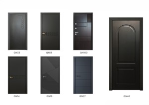 Portes en polymère WPC personnalisées pour l'intérieur des maisons et des hôtels, cadre étanche, lisses, respectueuses de l'environnement, en bois composite, chambre à coucher, villa - Product Image 6