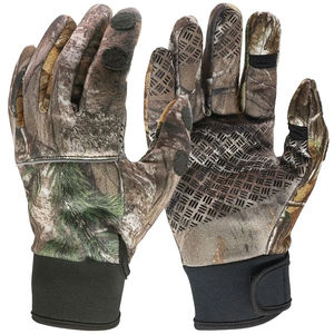 Guantes de Caza de Medio Dedo con Diseños de Camuflaje Personalizados al por Mayor, Talla Ajustable, Antideslizantes, para Hombre - Product Image 1