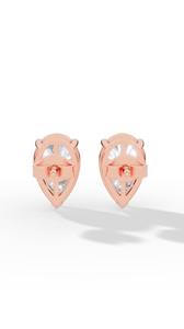 Iconic Pear Cut Three Prong Solitaire Lab Grown <b>Diamond</b> Stud Earrings 18K Gold Luxury Fine <b>Jewelry</b> Wholesale Supplier - Product Image 2