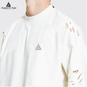 Men's Oversized White Short Sleeve T-<b>Shirt</b> Street Style O-Neck Collar 100% Cotton Breathable Designs - Product Image 3