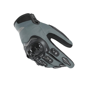 Gants de moto en cuir de qualité supérieure, entièrement en cuir, avec logo personnalisé imprimé, pour homme et femme. - Product Image 4