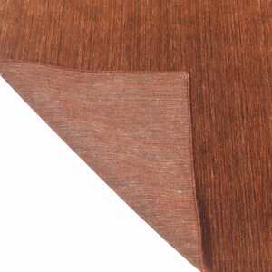 Tapis en laine brun rouille à texture mélangée, antidérapant, écologique, tufté à la main, pour salon et intérieurs d'hôtel - Product Image 5