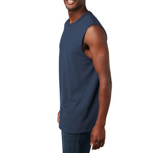 เสื้อกล้ามผู้ชายแบบถัก ดีไซน์ล่าสุด ระบายอากาศได้ดี สวมใส่สบาย ผลิตจากวัสดุคุณภาพดีที่สุด ราคาขายส่งแบบกำหนดเองได้ - Product Image 4