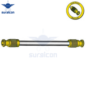 Plastic Surgery Instruments Transfer Adaptor Sure <b>Lock</b> 4.5 cm / 1-3/4" Length 4 mm Diameter Gold Finish Stainless Steel Surgical - Product Image 4