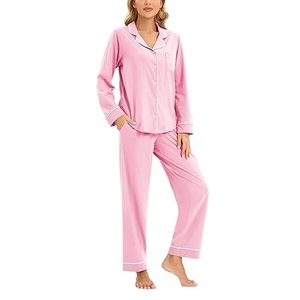 Nouveauté : Ensemble de vêtements de nuit pour femmes en soie de lait, personnalisable rapidement avec logo, confortable et doux, fabriqué au Bangladesh. - Product Image 6