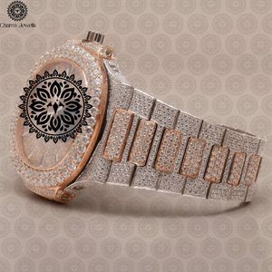 Charm_Jewells Women's Luxury Stainless Steel <b>Watch</b> Round Case Analog Quartz Movement <b>Diamond</b> Encrusted Bracelet 30mm - Product Image 3