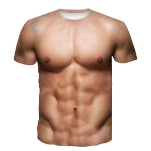 T-shirt pour homme Fitspi, mode masculine, hommes musclés amusants, impression 3D, col rond décontracté, manches courtes, t-shirt surdimensionné, vêtements à séchage rapide - Product Image 5