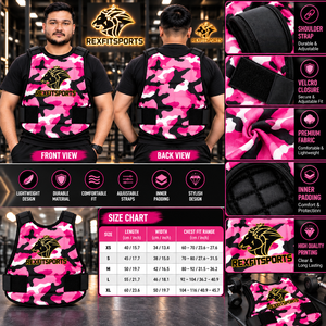 Chaleco Deportivo de Camuflaje Personalizado, Logotipo Personalizado OEM, Fabricante Mayorista de Pakistán, Protector de Pecho para Entrenamiento, Ropa Deportiva para Equipos - Product Image 5