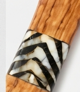 Ensemble cuillère et fourchette en bois naturel, design bohème, finition mate, double face, pour événements de restauration, camping et usage quotidien - Product Image 2