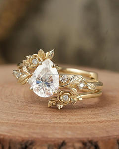 Anillo de compromiso de diamante natural certificado GIA, oro de 18 quilates, diseño personalizado, disponible, suelo de laboratorio redondo, proveedor de joyería de diamantes a granel - Product Image 2