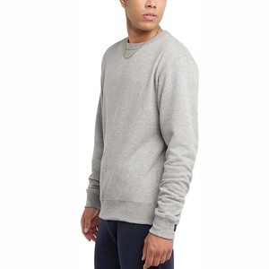 Sudadera de Algodón Tejido para Hombre, Cuello Redondo, Color Sólido, Corte Regular, Estilo Casual Otoñal, Manga Larga, Color Gris, Sudaderas para Hombre 2026 - Product Image 2