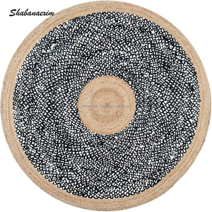 พรมทรงกลมตกแต่งด้วยมือ,พรมปูพื้นแบบถักสำหรับตกแต่งห้องนอน - Product Image 3