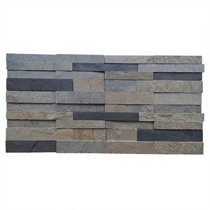 Panneau mural en quartzite vert naturel, design traditionnel, surface fendue, pour hôtel, bâtiment, complexe hôtelier, usage intérieur/extérieur TSF - Product Image 1