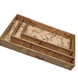 ถาดเสิร์ฟไม้ MDF พรีเมียมแบบดั้งเดิม ผลิตด้วยมือ สำหรับใช้ในบ้าน โรงแรม ร้านอาหาร - ของตกแต่งโต๊ะอาหาร - Product Image 1