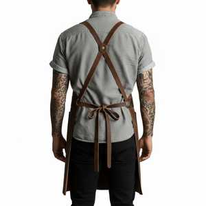 Heavy Duty Leather <b>Apron</b> for <b>BBQ</b> Grill Kitchen Heat Resistant Bulk Wholesale Supplier Vintage Handmade Leather <b>Apron</b> LPN-0226 - Product Image 5