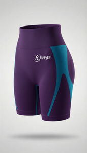 Shorts de sport pour femmes, taille élastique premium, effet froncé, séchage rapide, respirant, sans couture, en nylon/coton, pour entraînement et yoga - Product Image 4