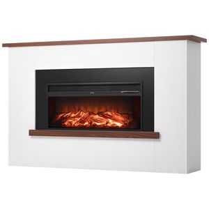 Cheminée électrique autoportante de 65,5 pouces, 1500W, 5120 BTU, avec protection contre la surchauffe et manteau décoratif - Product Image 6