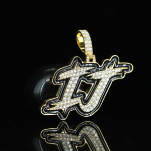 S925 Gold Plated Custom Moissanite Pendant Men Women Rapper Hip Hop VVS1 Diamond Letters Name Fashion Bling for Certified Luxury - Product Image 3