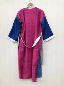 Robe midi élégante à imprimé floral vintage, décontractée, à manches longues, avec taille naturelle, teinte unie, pour femme, robe de nuit - Product Image 3