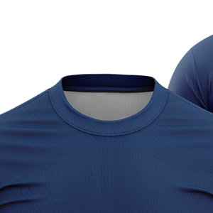 Custom Sublimated <b>Soccer</b> Jersey Men Navy Blue Geometric Pattern Crew Neck Short Sleeve Moisture Wicking Regular Fit Lightweight - Product Image 2