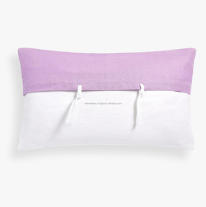 Vente en gros 100% taies d'oreiller en coton et lin et laine super doux coussin de canapé décoratif pour chambre à coucher salon usage domestique - Product Image 3