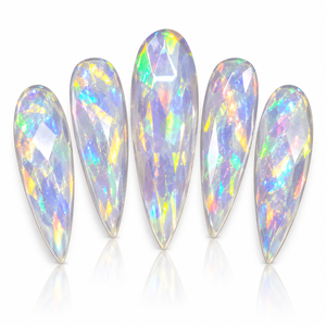 Pierre acrylique naturelle de haute qualité, forme goutte d'eau, dos plat, 88 AB, strass en résine, pierres précieuses en vrac pour la fabrication de bijoux H.A. Pierre précieuse - Product Image 1